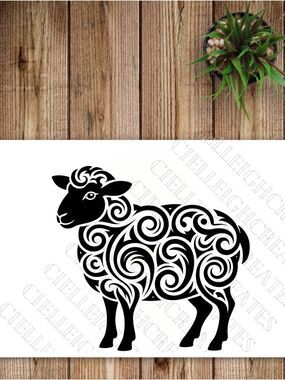 *2 for $20* Sheep Lamb vinyl decal Sticker Handcrafted